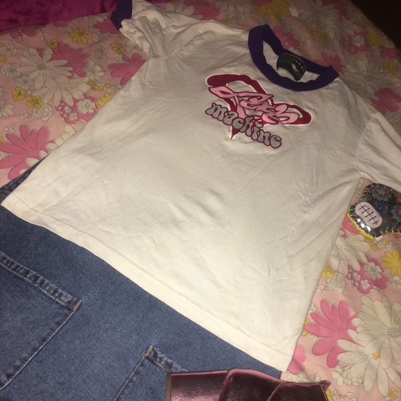 Size Youth L Rare 90s tshirt EUC Love Machine Y2K - Picture 6 of 10